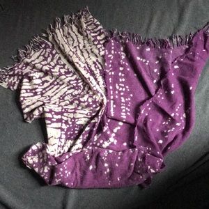 From Saks 5th Ave -  Cashmere scarf. Tie die style pattern.